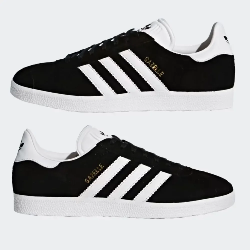ADIDAS - GAZELLE - Core Black / White / Gold Metallic